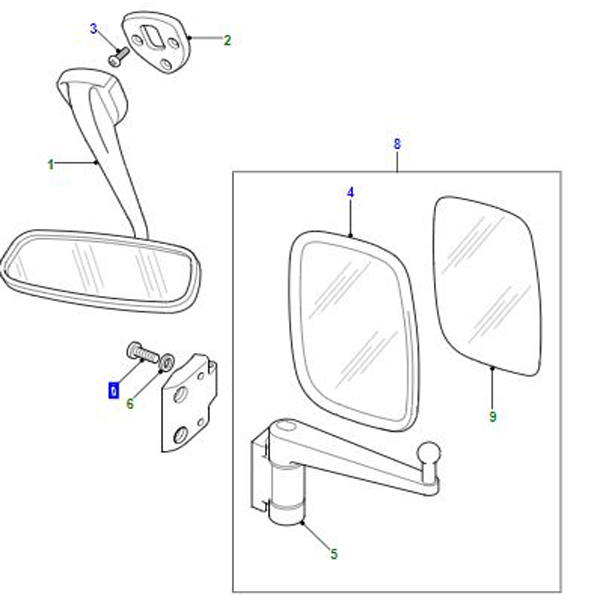 VIS FIXATION RÉTROVISEUR LATÉRAL SE604076