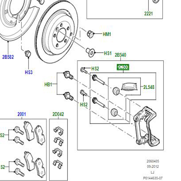 KIT BRAKE CALIPER ATTACHMENT SMN500040