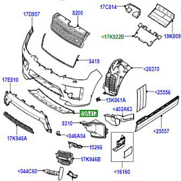 COUVERCLE DU CROCHET D’ATTELAGE LR077157