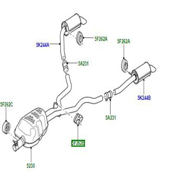 EXHAUST MOUNTING RUBBER WCS000150