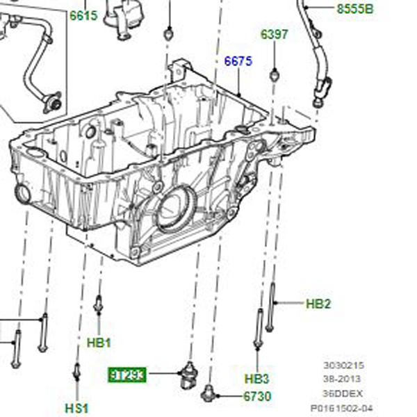 SENSOR OIL TEMPERATURE OIL PAN LEVEL INDICATOR 1359056