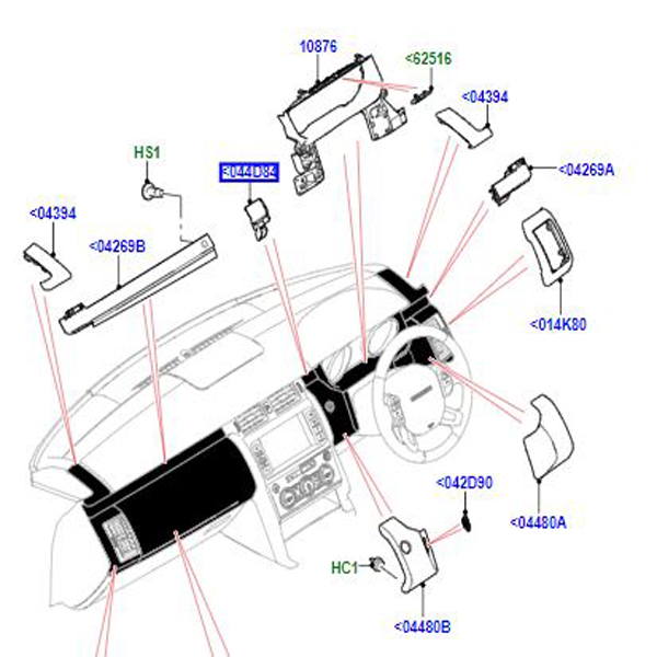 MOULDING INSTRUMENT PANEL LR081234