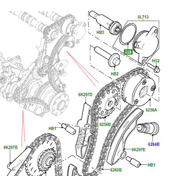 SEALING RING TIMING GEAR 47.5MM LR095784