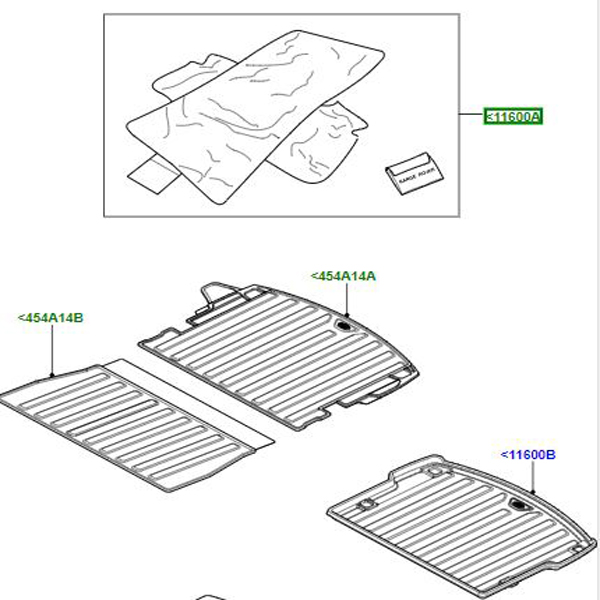 FLEXIBLE LINER LUGGAGE COMPARTMENT VPLCS0272