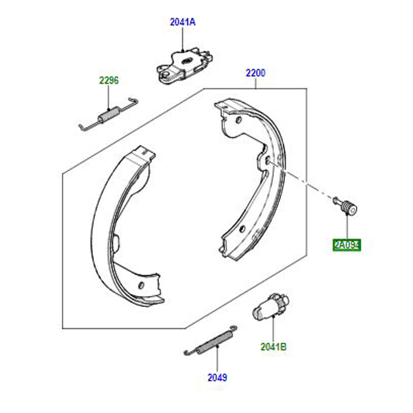 SPRING SHOE HOLD DOWN HAND BRAKE SMK000020