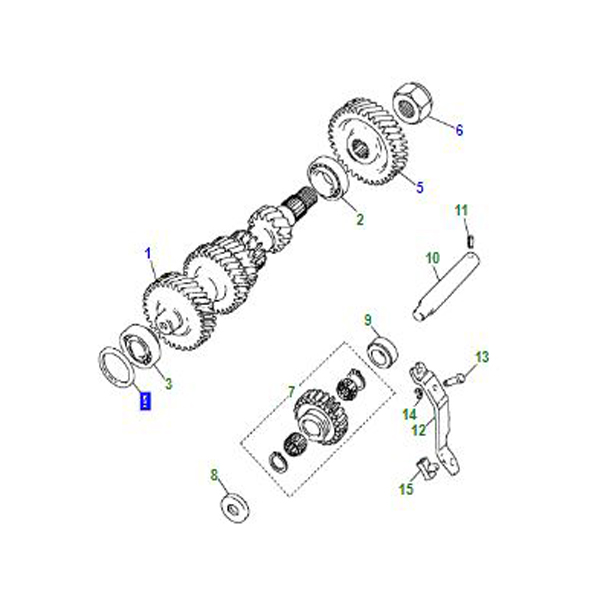 CALE D’ARBRE 1.825MM LT95 GEARBOX FRC3647