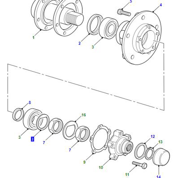 WASHER FRONT HUB FTC3185