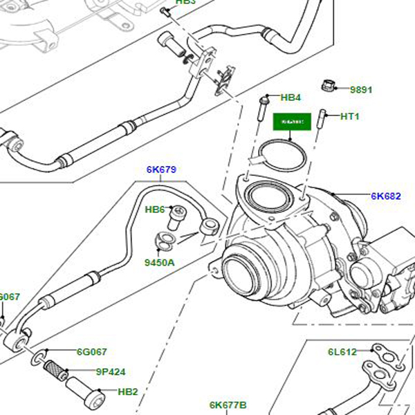 GASKET TURBOCHARGER EXHAUST MANIFOLD LR025920