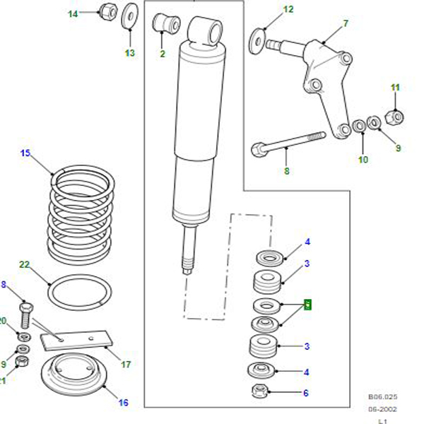 WASHER SHOCK ABSORBER LOWER DAMPER NRC6235