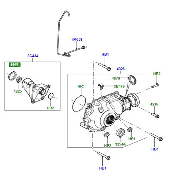 OIL SEAL FRONT AXLE CASE BRACKET TBX000080