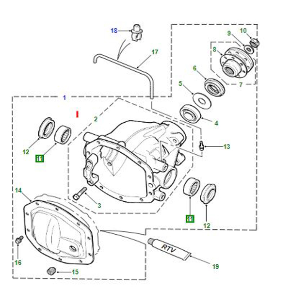 BEARING FRONT DIFFERENTIAL TZZ100160