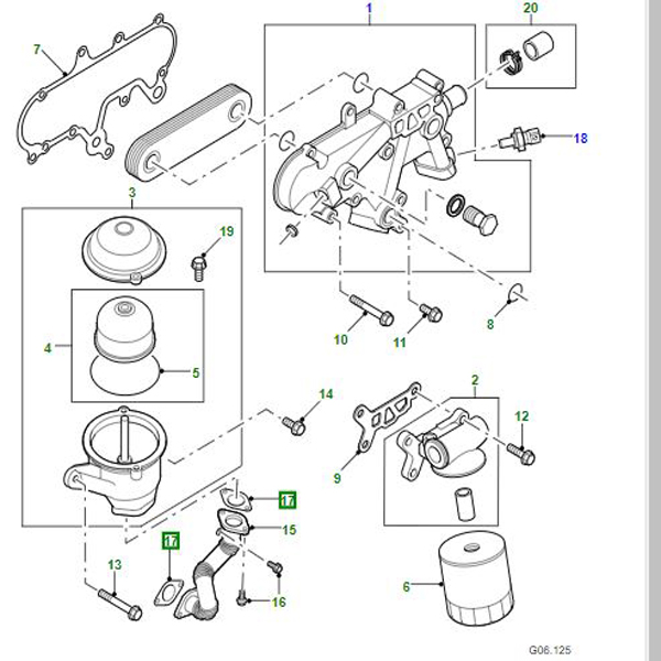GASKET OIL DRAIN PIPE LRJ100000