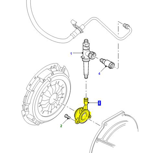 CLUTCH SLAVE CYLINDER LOF LR068979