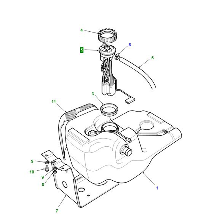 FUEL PUMP IN TANK P38 ESR1111G