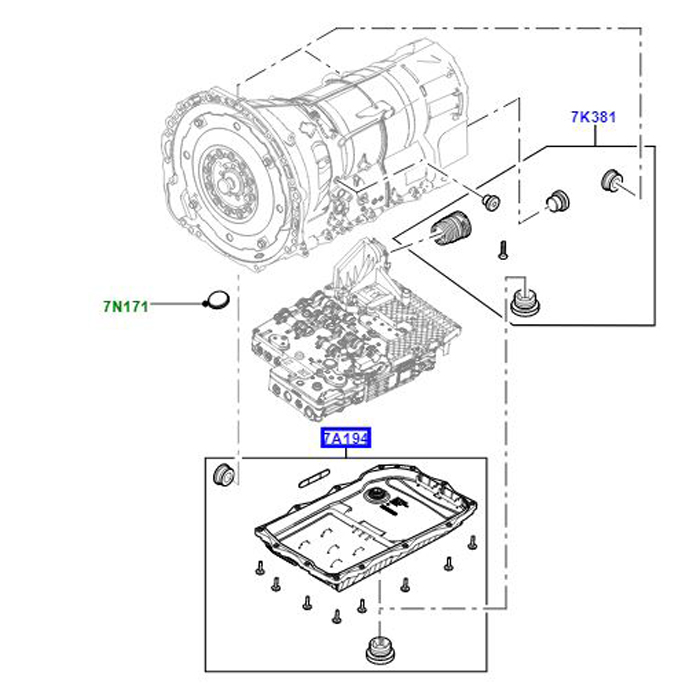 KIT D’ENTRETIEN DU FILTRE TRANSMISSION LR065238