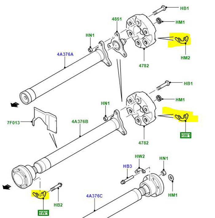 WASHER PROP SHAFT LR004239