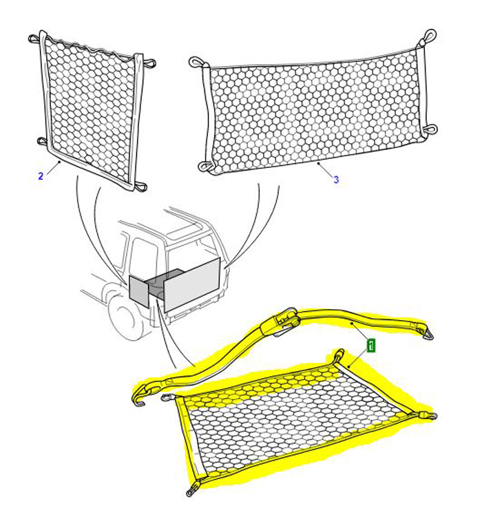 FILET ET SANGLE POUR BAGAGES STC7954