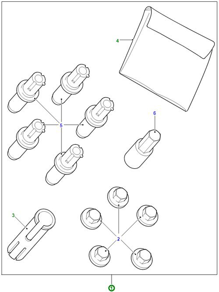 KIT ÉCROU DE ROUE POUR ROUE EN ALLIAGE RRB500090