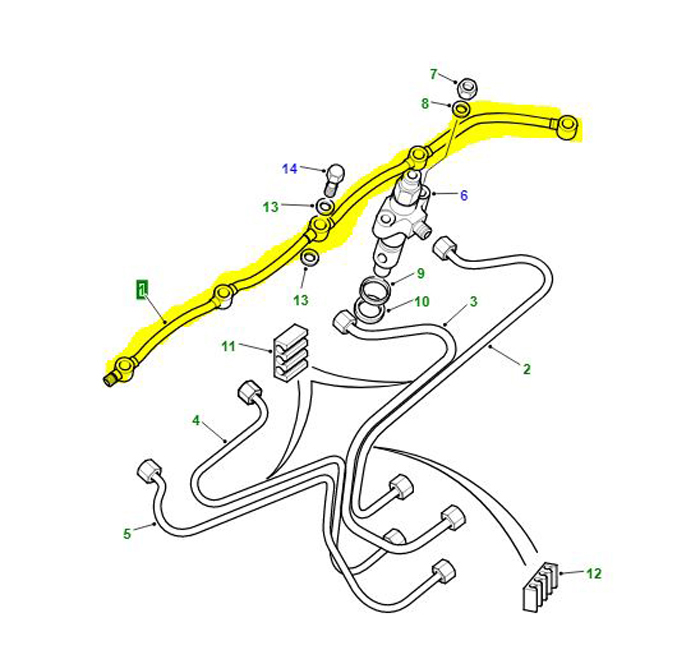 JOINT D’ÉTANCHÉITÉ D’INJECTEUR DE FUITE DE RAIL 2.25 & 2.5L TURBO DIESEL ERC4480