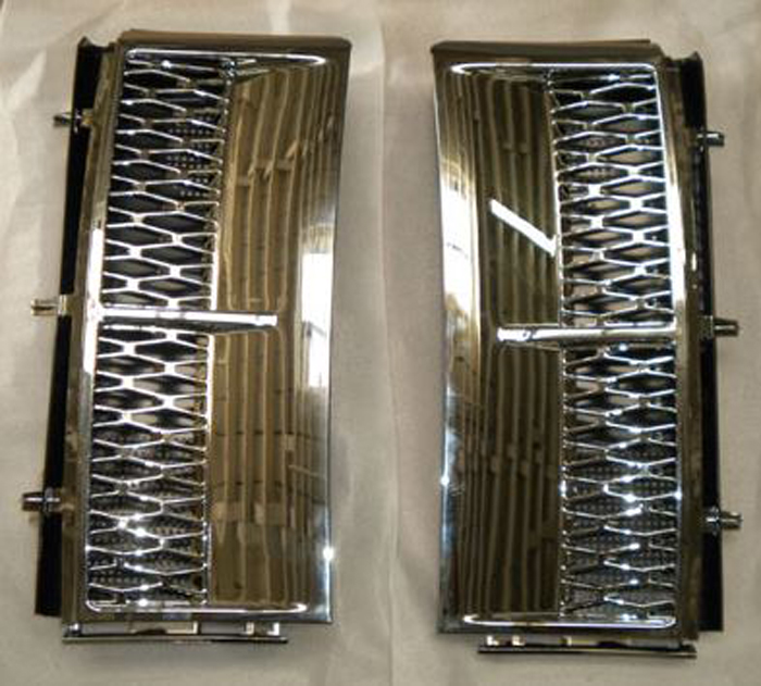 GRILLE CHROME PAIRE AILE AVANT JAK500310LQV JAK500300LQV