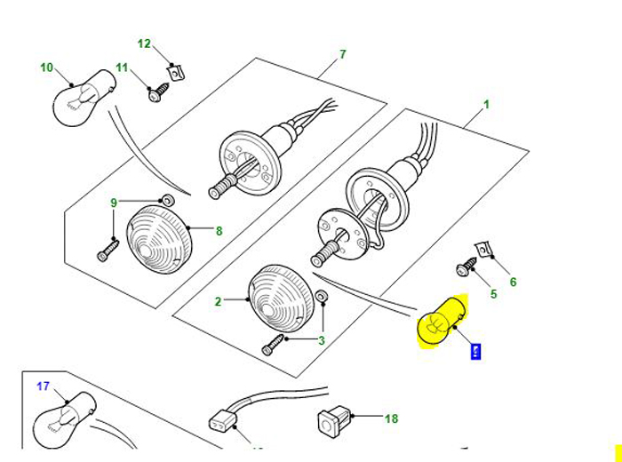 BULB FRONT INDICATOR LUCAS LAMPS 570822