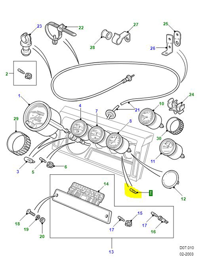 BULB INSTRUMENT PANEL 503352