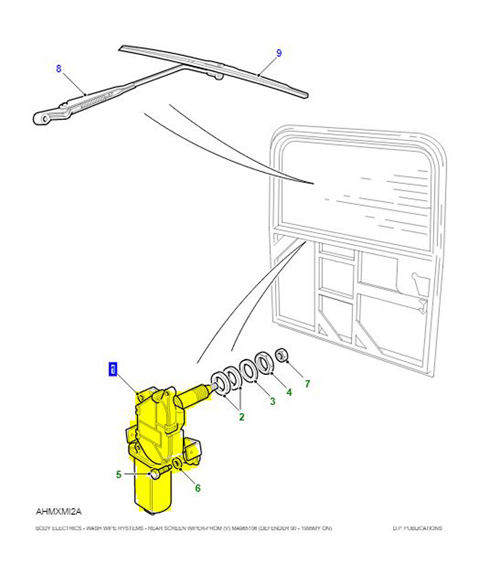 MOTEUR D’ESSUIE-GLACE ARRIÈRE SCREEN DEFENDER 1987 – 2015 LR078424