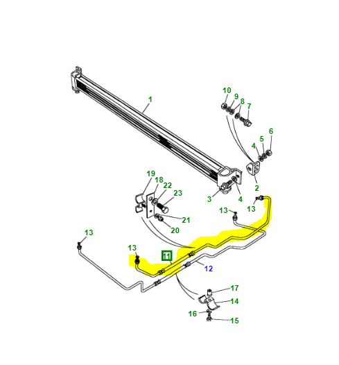 TUYAU-REFROIDISSEUR D’HUILE TRANSMISSION UBP101010
