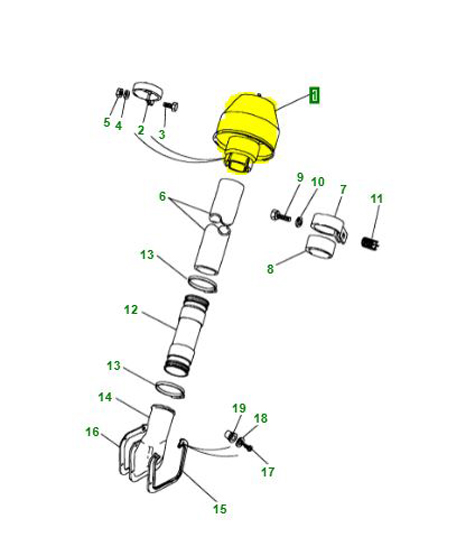 MUSHROOM TOP RAISED AIR INTAKE Tdi NRC6920