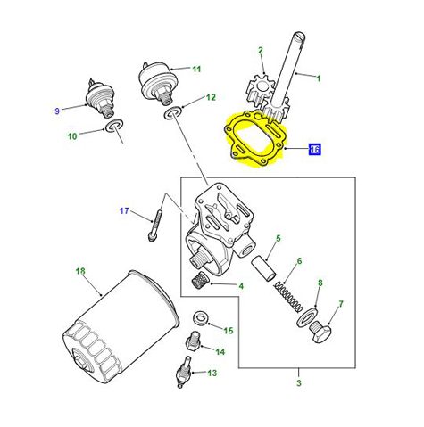 GASKET OIL PUMP ERR1990