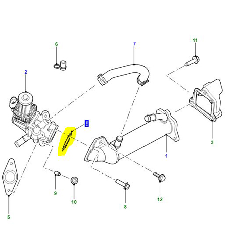 JOINT VALVE EGR DEFENDER PUMA 07- LR037955