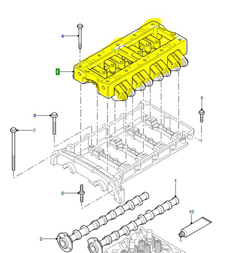 BOÎTIER SOUPAPE CULBUTEUR 2.4L PUMA LR004443