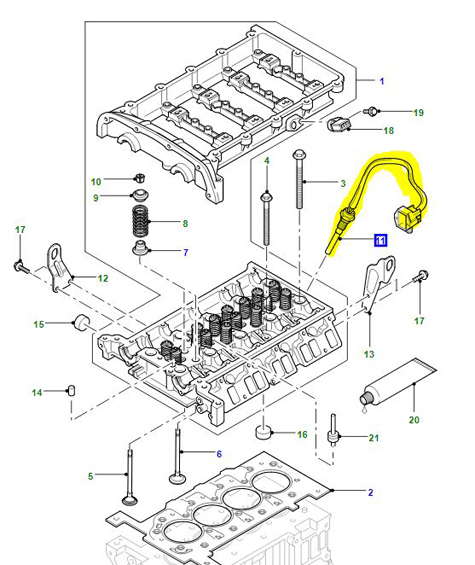 CAPTEUR DE TEMPÉRATURE DU MOTEUR LR039220