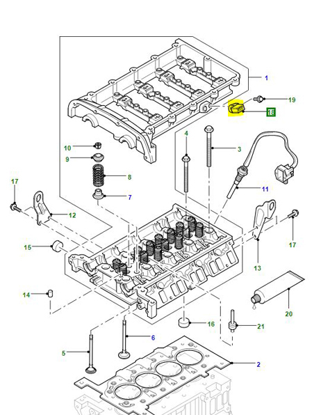 CAPTEUR DE POSITION DU VILEBREQUIN PUMA LR048186