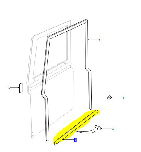 FRONT DOOR SEAL  LR029309