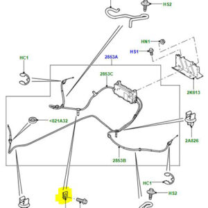 ÉCROU M8 X 1,25 SUSPENSION PNEUMATIQUE RYH500170