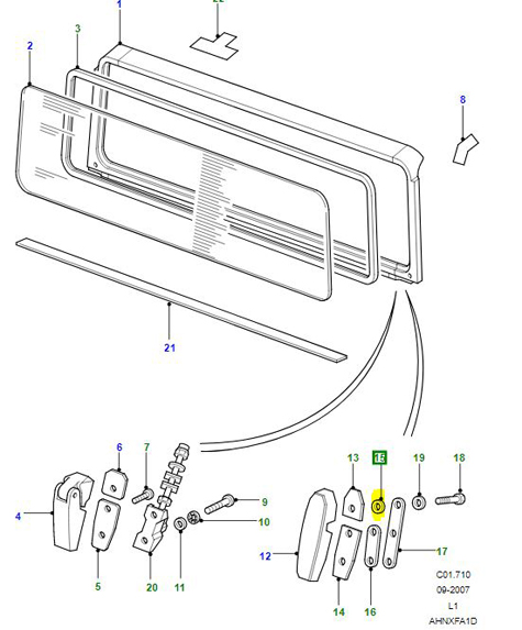 WASHER WINDSCREEN BRACKET AYF500090