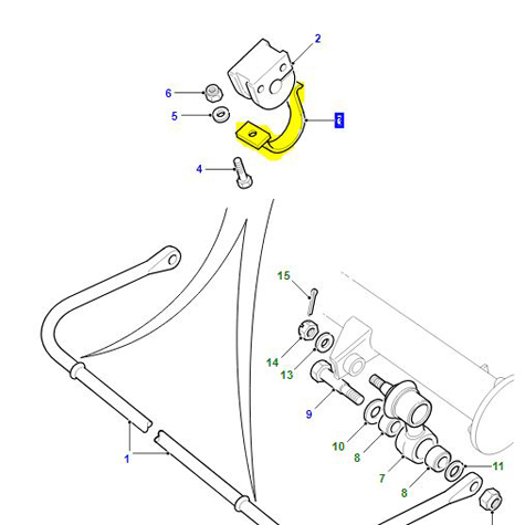 SUPPORT BUSH – STABILIZER BAR LINK  EGP1661L