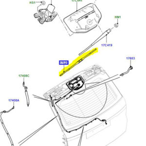 WIPER BLADE REAR SCREEN LR043987