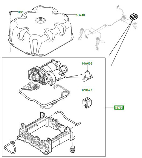 AMK COMPRESSOR SUSPENSION LEVELING LR041777