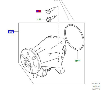 WATER PUMP LR089625G