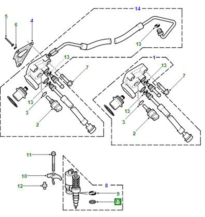 LAVEUR-INJECTEUR EN CUIVRE SCELLEMENT TD5 OE QUALITY ERR6417G