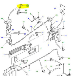 SCREW DOOR LOCK MECHANISM  AB606041L