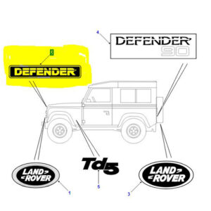 DECAL STICKER FRONT GRILL BTR1045