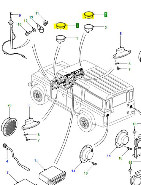 CADRE – HAUT-PARLEUR D’AÉRATION XQN500260