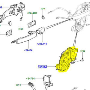 SERRURE DE PORTE AVANT GAUCHE LR091527