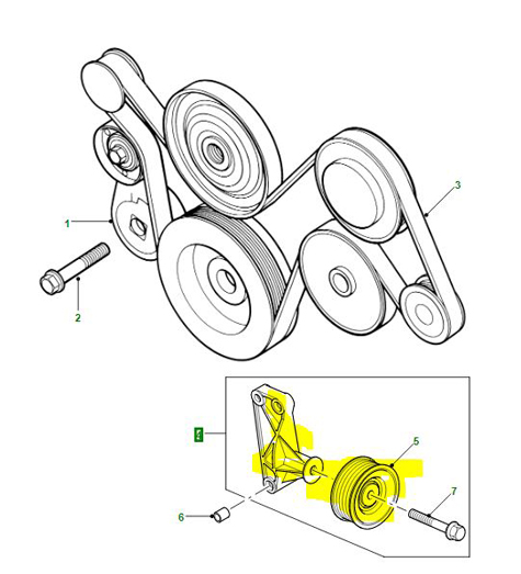 BRACKET IDLER TD5       ERR6949