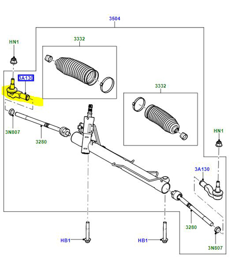 BALL JOINT STEERING ROD RIGHT HAND LR002609