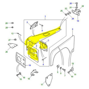 FRONT LEFT HAND WING ASB710210