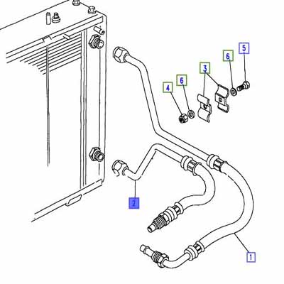 Tuyau moteur vers refroidisseur d’huile 300 Tdi PBP500200